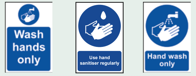 mandatory hygiene signs